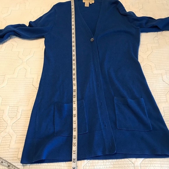 SOLD*Isabella Bird Blue Button Up Cardigan Sweater - Picture 6 of 7